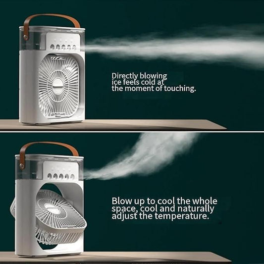 USB Rechargeable Humidifier Fan for Home & Travel