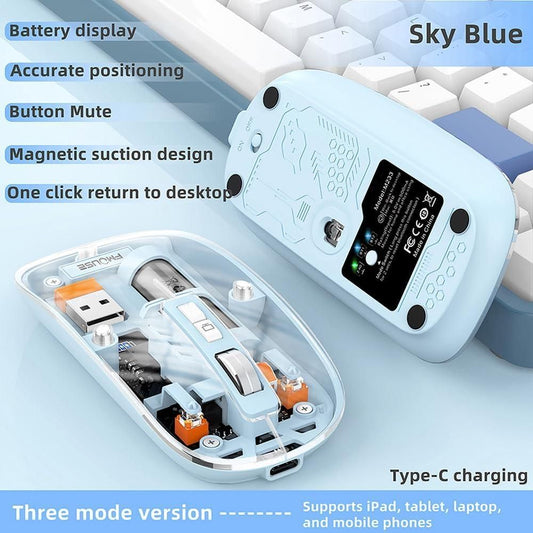 Rechargeable Transparent Wireless Mouse