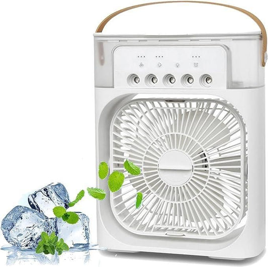 USB Rechargeable Humidifier Fan for Home & Travel